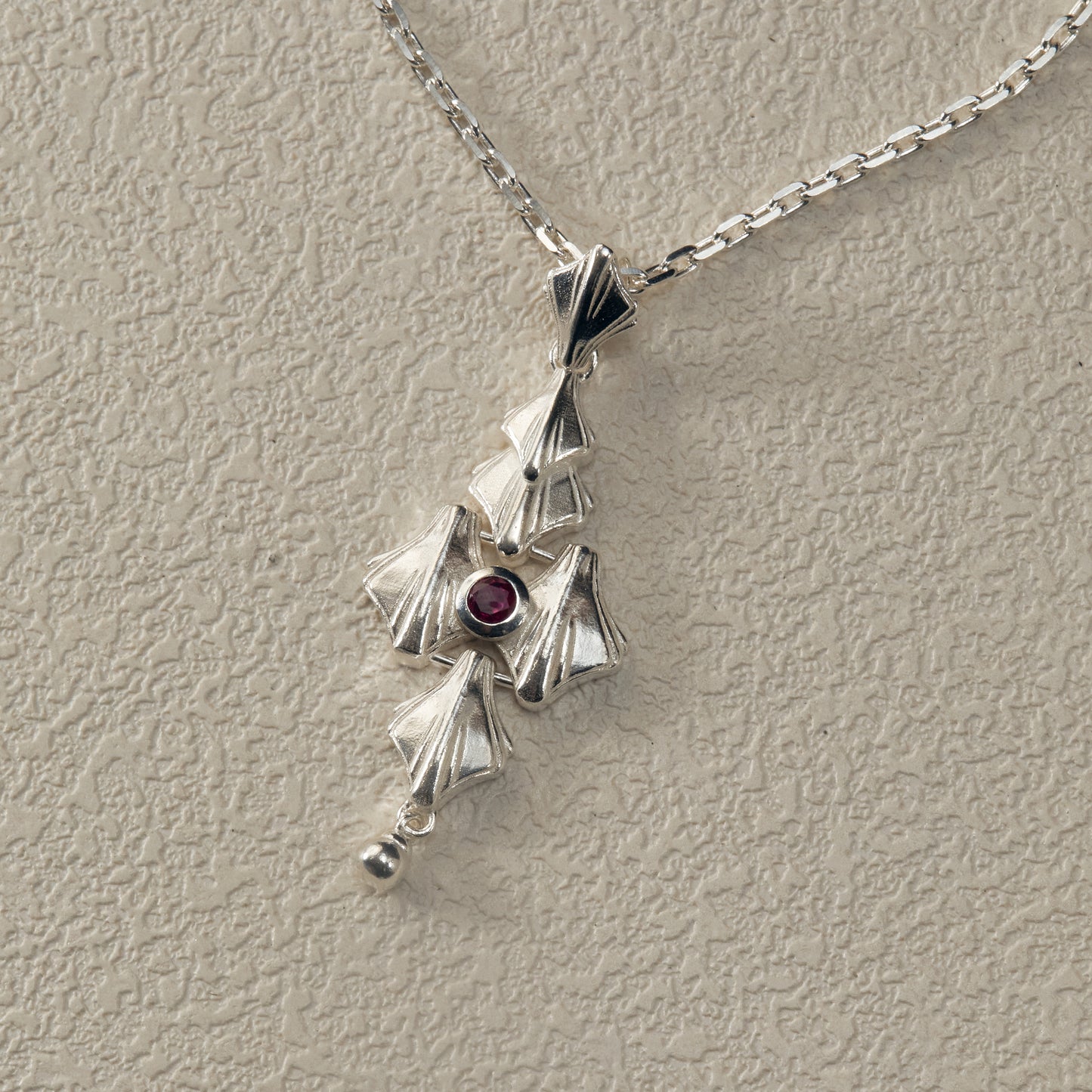 Large Pendant Necklace - Silver